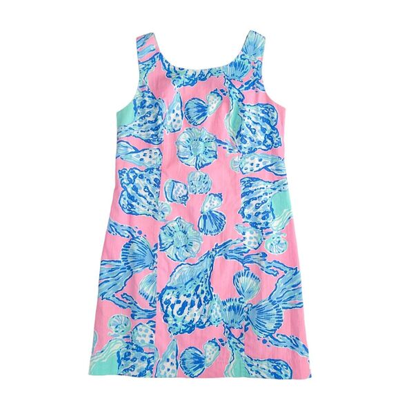 Lilly Pulitzer Cathy Pink Barefoot Princess Lace Shift Dress Size 4‎ - Picture 1 of 4